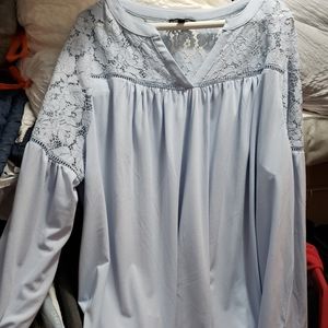 Lane Bryant lace inset top 22/24